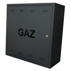 OM GAZ (600x600x250) b.plec., RAL7016, napis GAZ